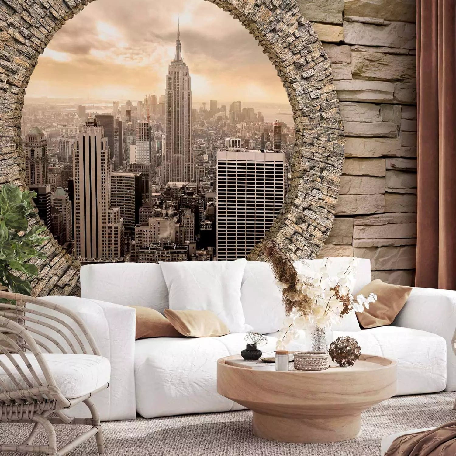 Fototapetes ar Ņujorkas skatiem no jūsu viesistabas, 64466 G-ART