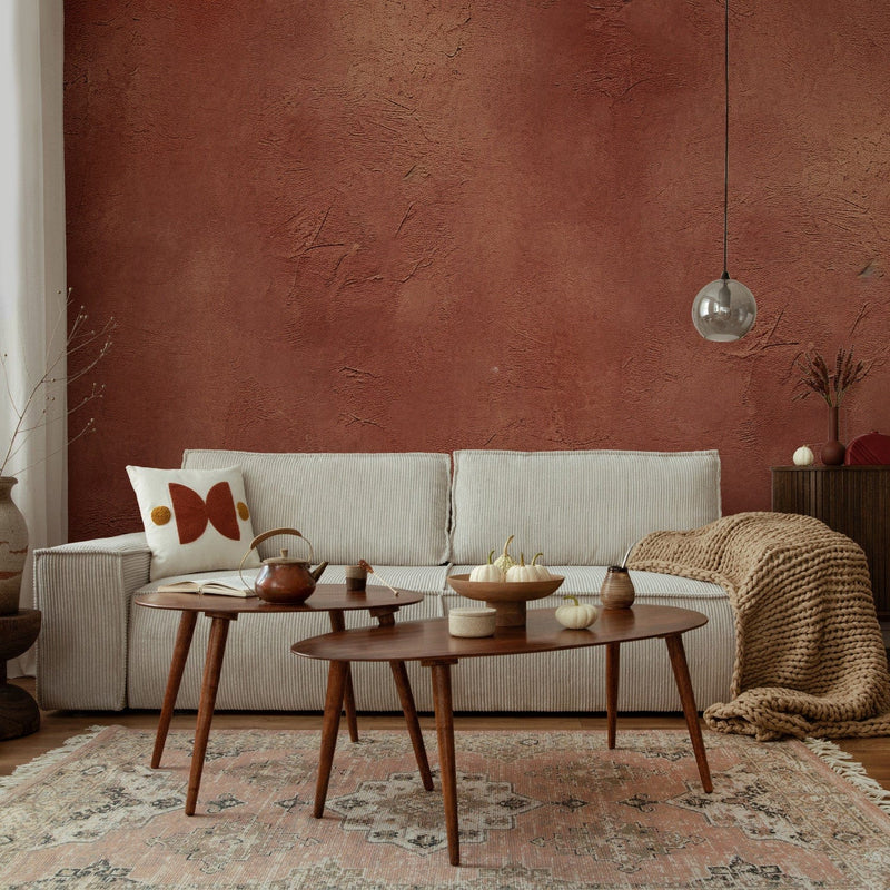 Wall Murals - Textured background in terracotta, 159458 G-ART