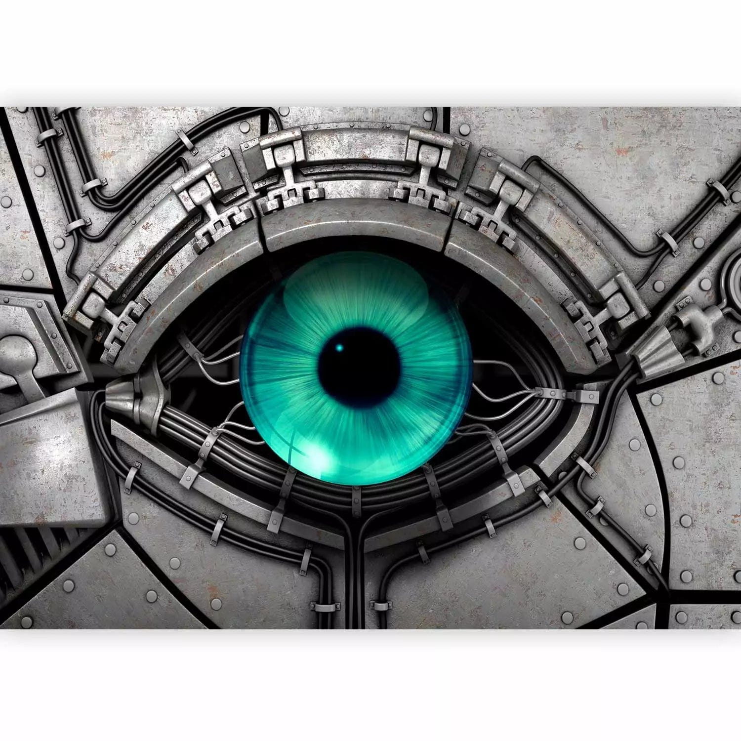 Modernas fototapetes jauniešu istabai  - Tērauda skats, 62048  G-ART