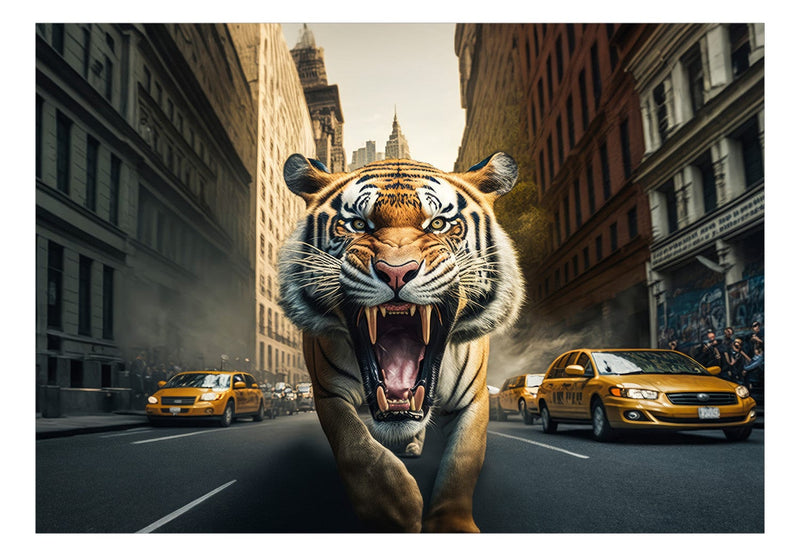 Fototapetes - Tīģeris uz Ņujorkas ielas, 150675 G-ART