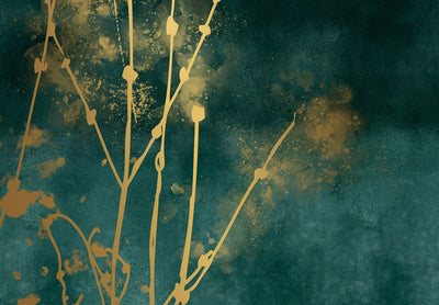 Фотообои Бирюза - Золотая трава, 142501 G-ART