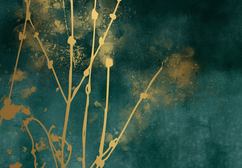 Фотообои Бирюза - Золотая трава, 142501 G-ART