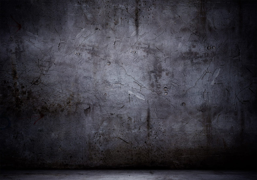 Tamsiai pilkos fototapetai su realistiška betono tekstūra juodos spalvos Tapetenshop.lv