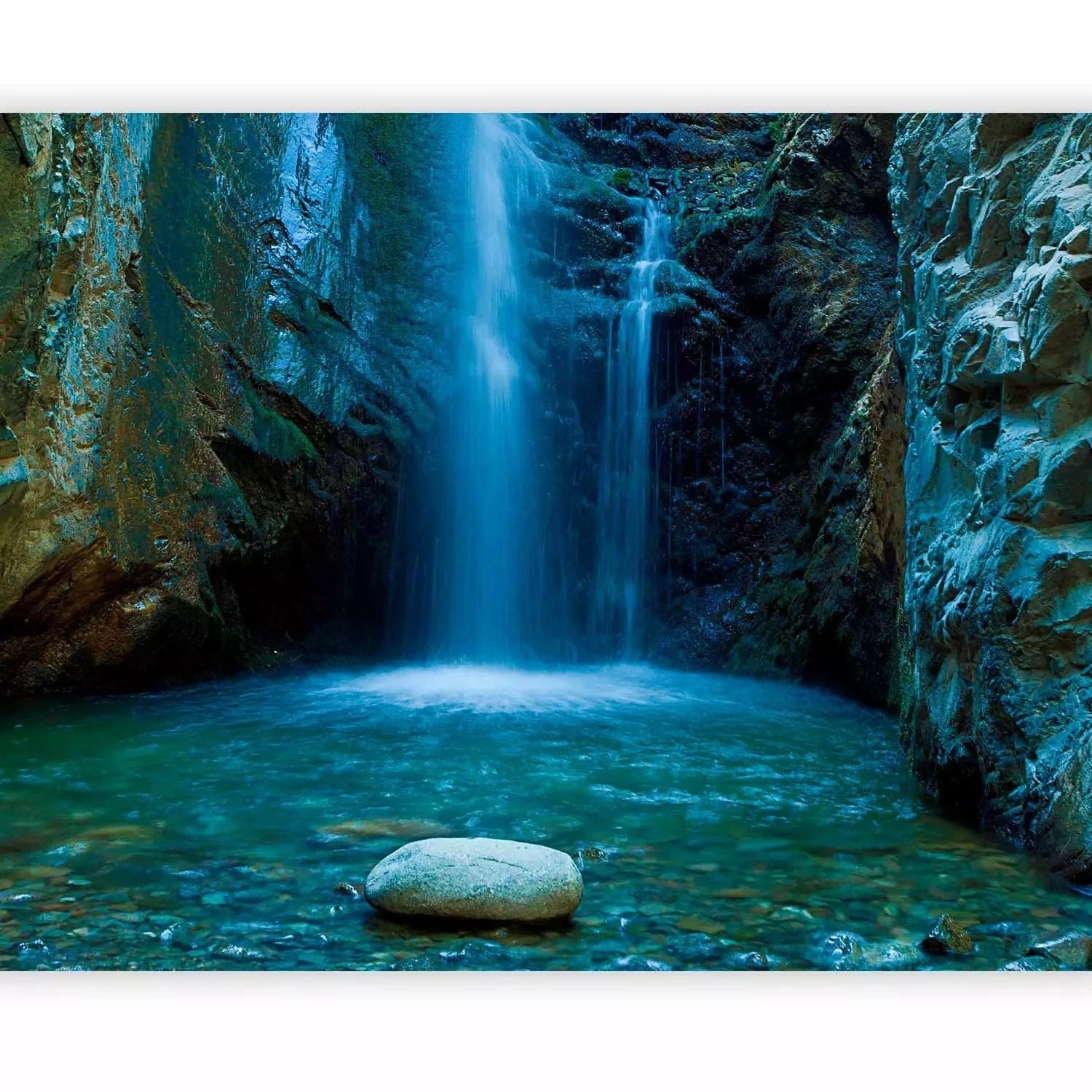 Fototapetes - Ūdenskritumi Troodos kalnos, zilā krāsā G-ART