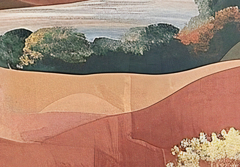 Fototapetes - Vidusjūras ainava - kompozīcija terakotas krāsās, 159460 G-ART