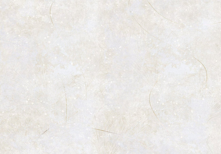 Fototapetes - Viegls krēmkrāsas fons ar lapu motīvu - dažādi izmēri G-ART