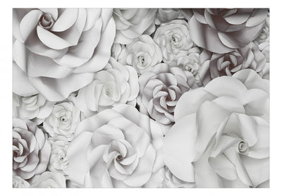 Fototapetes - Vienkrāsains raksts ar ziedu ziedlapiņām, 137476 G-ART