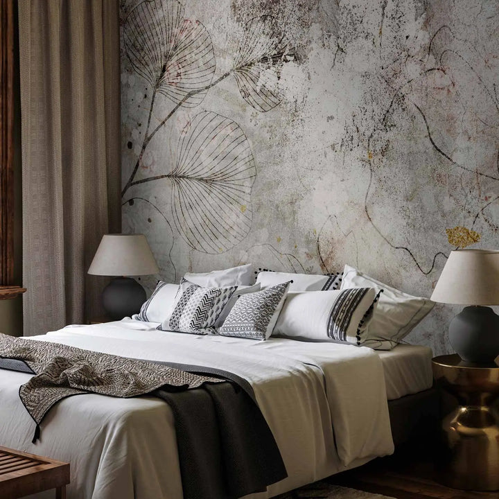 Fototapetes - Vintage Botāniskā Elegance, 148591, taupe toņos G-ART