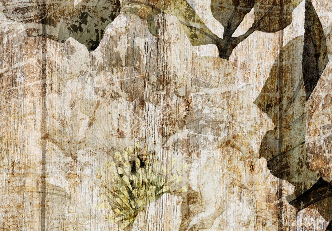 Fototapetes vintāžās stilā ar ziediem - Mūsu atmiņas - 143756 G-ART