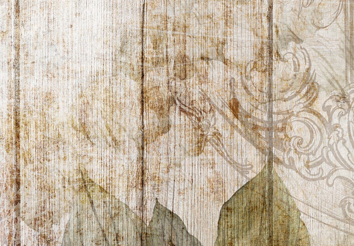 Fototapetes vintāžās stilā ar ziediem - Mūsu atmiņas - 143756 G-ART