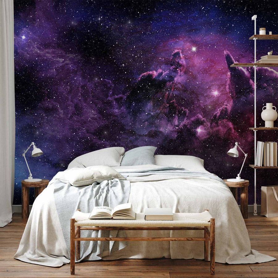 Fototapetes ar kosmosu violetā krāsā - Violets miglājs, 70828 G-ART