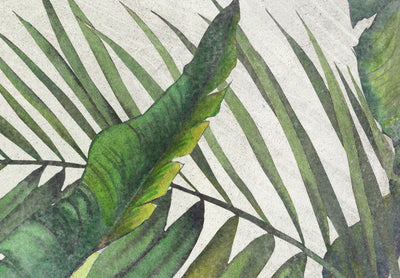 Fototapeet troopiliste lehtedega rohelistes toonides - Wild Wall, 142994 G-ART