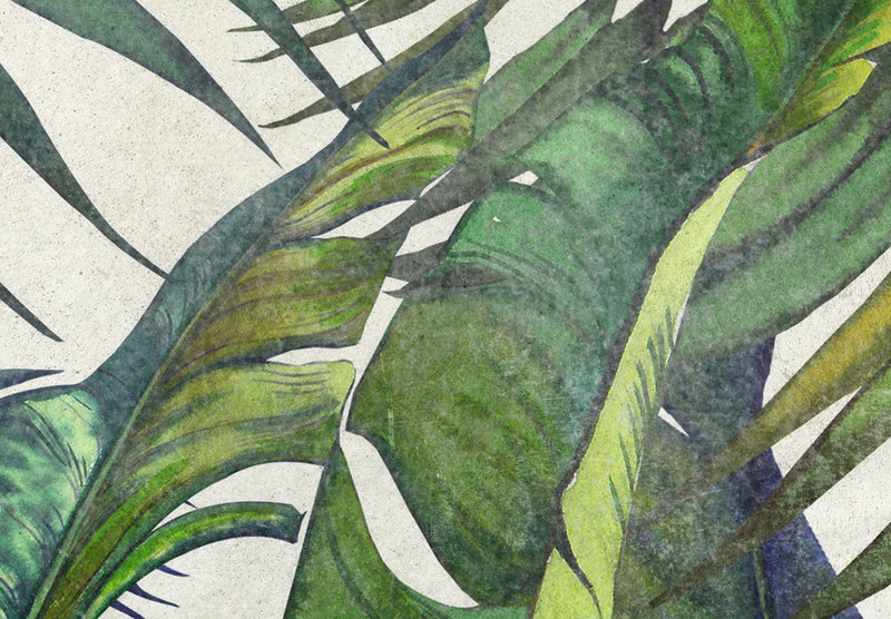 Фотообои в оттенках зеленого с тропическими листьями - Wild Wall, 142994 G-ART