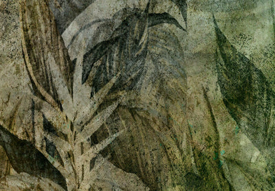 Wall Murals Green shades with tropical leaves - Green Mist, 143038 G-ART