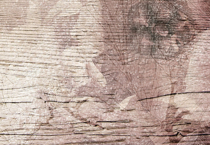 Fototapetes bēšos toņos - Maģiskais zieds - 142364 G-ART