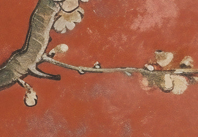 Valokuvatapetti - Kukkia oksilla - sommitelma terrakotta, 159455 G-ART
