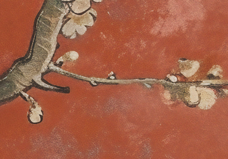 Фотообои - Цветы на ветках - композиция в терракоте, 159455 G-ART