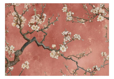 Wall Murals - Flowering tree - composition in terracotta, 159454 G-ART