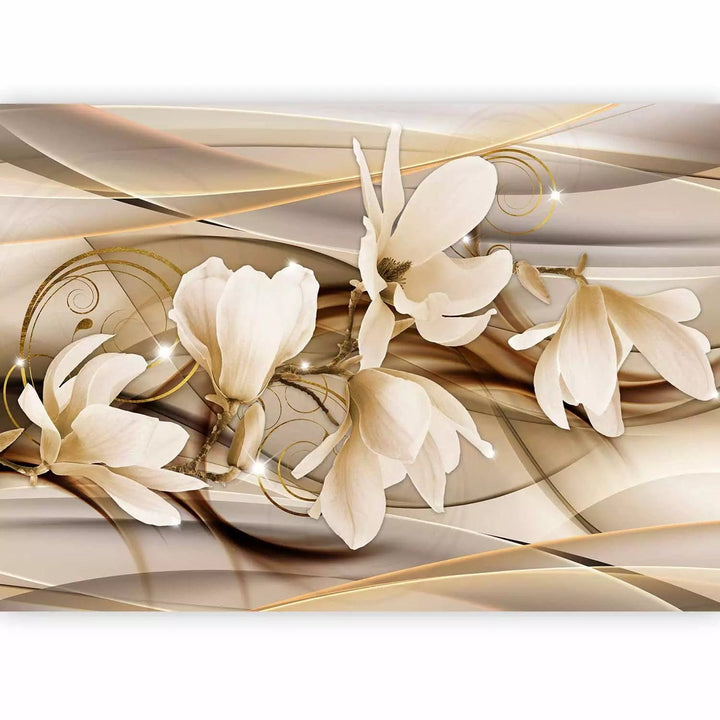  Fototapetes ar magnolijam abstrakcijas rakstiem, 64109 G-ART