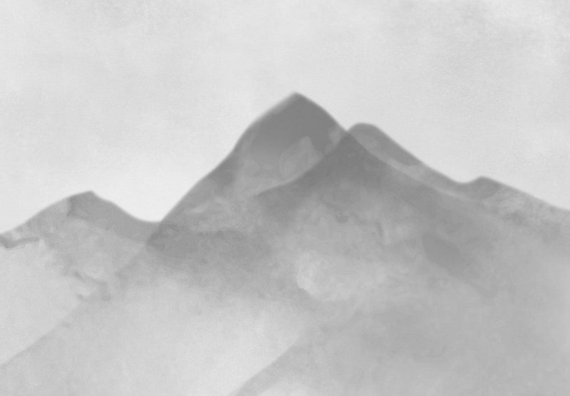 Fototapetai - Žiema kalnuose (pilki tonai), 138833 G-ART