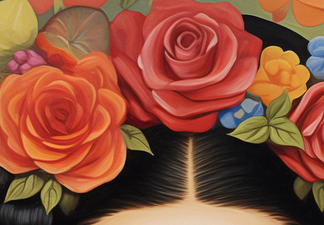 Frida Kahlo - Krāsains mākslinieces portrets ar diviem kaķiem, 152236, liels izmērs G-ART