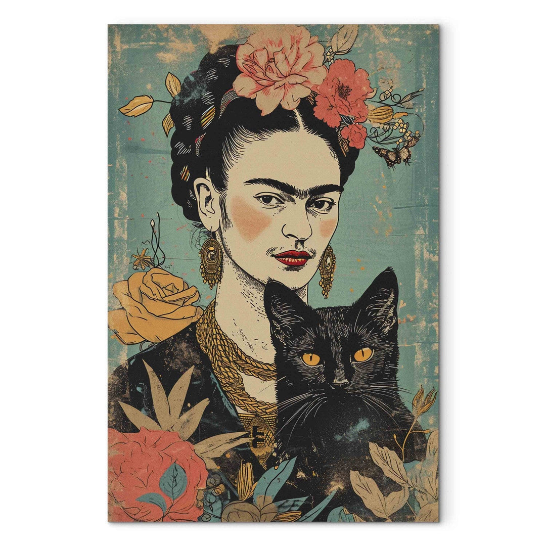 Frida Kalo - mākslinieces portrets, japāņu stilā, 152206, lielformāta G-ART