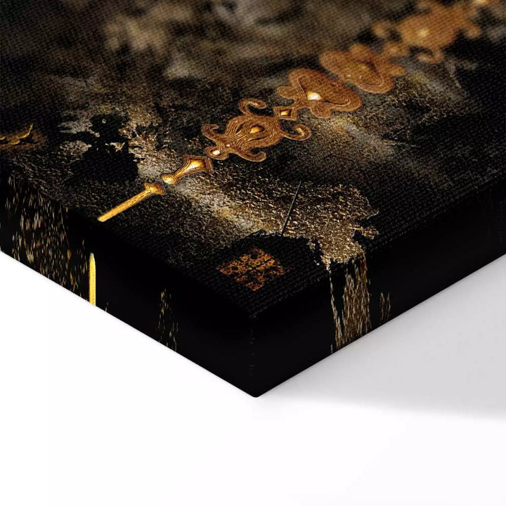 Canvas-taulut leijonan kanssa - Kultainen leijona, (x 5), 50001