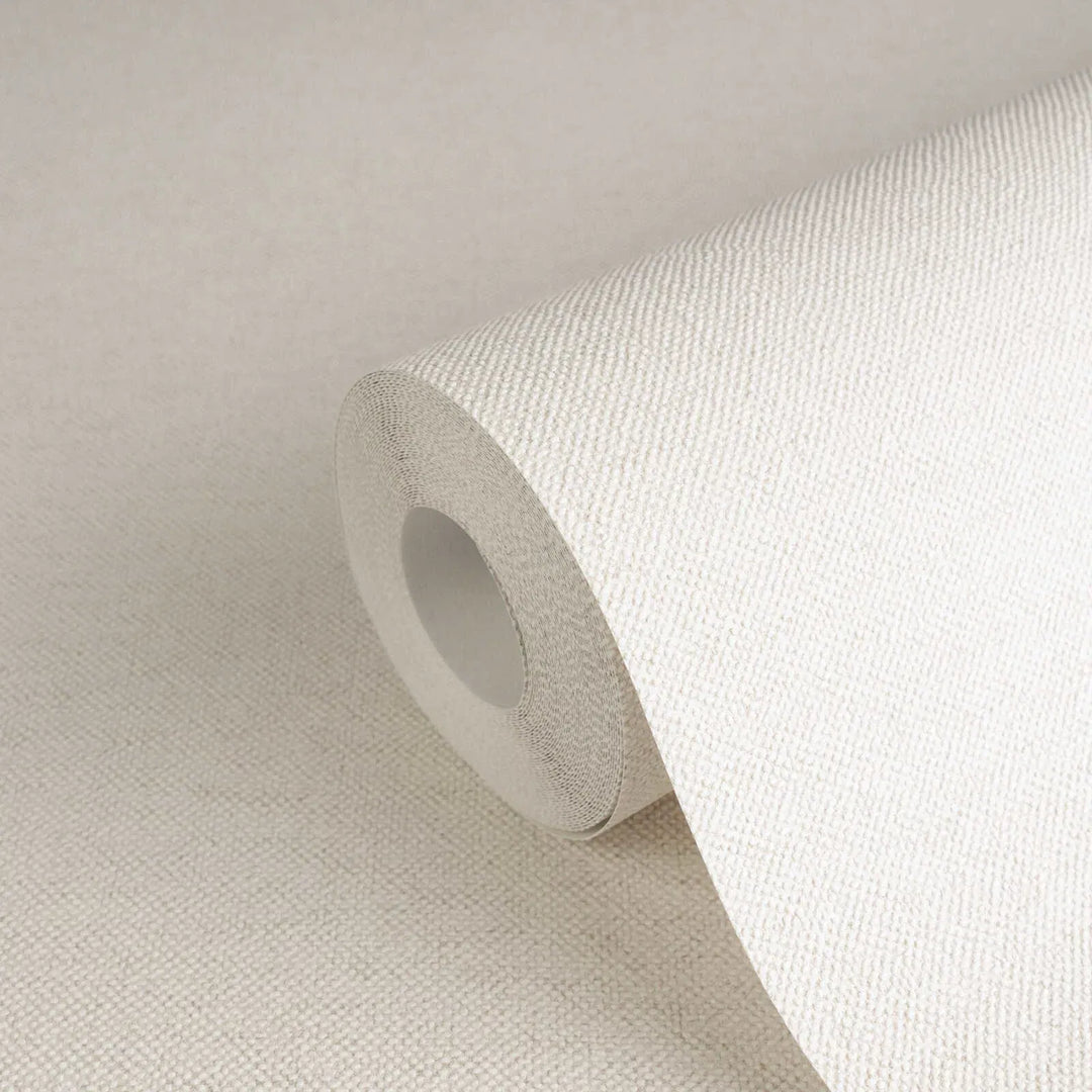 Gaišas krāsas neaustas tapetes ar izsmalcinātu tekstila izskatu un maigu faktūru - 3010713 AS Creation