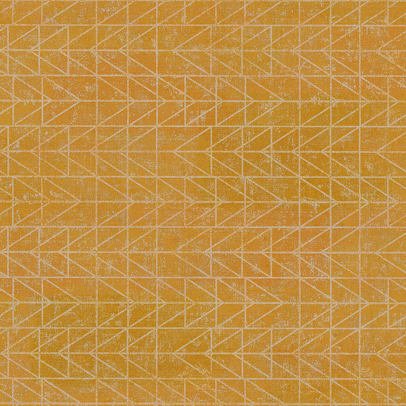 Ģeometriskās etniskās tapetes Navaho stilā - dzeltenā krāsā, 1326037 AS Creation