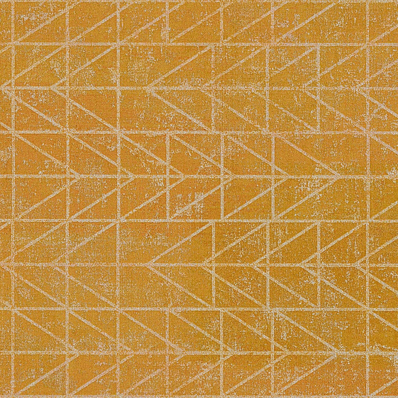Ģeometriskās etniskās tapetes Navaho stilā - dzeltenā krāsā, 1326037 AS Creation