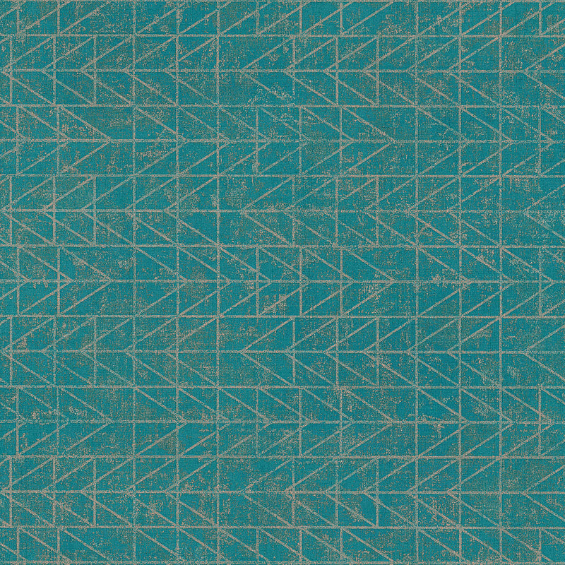 Ģeometriskās etniskās tapetes Navaho stilā - tirkīzā krāsā, 1326040 AS Creation