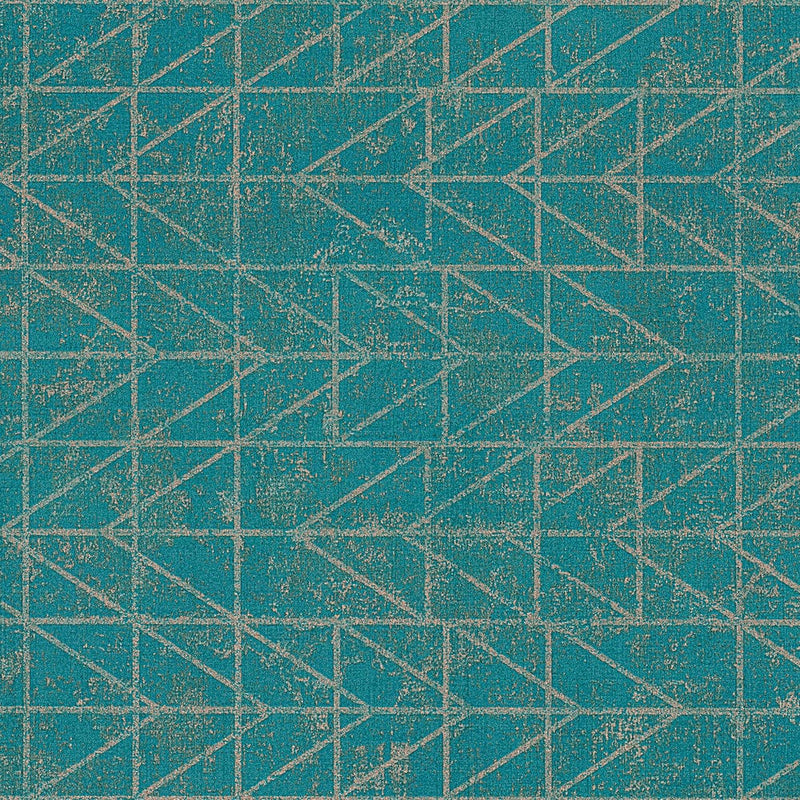 Ģeometriskās etniskās tapetes Navaho stilā - tirkīzā krāsā, 1326040 AS Creation