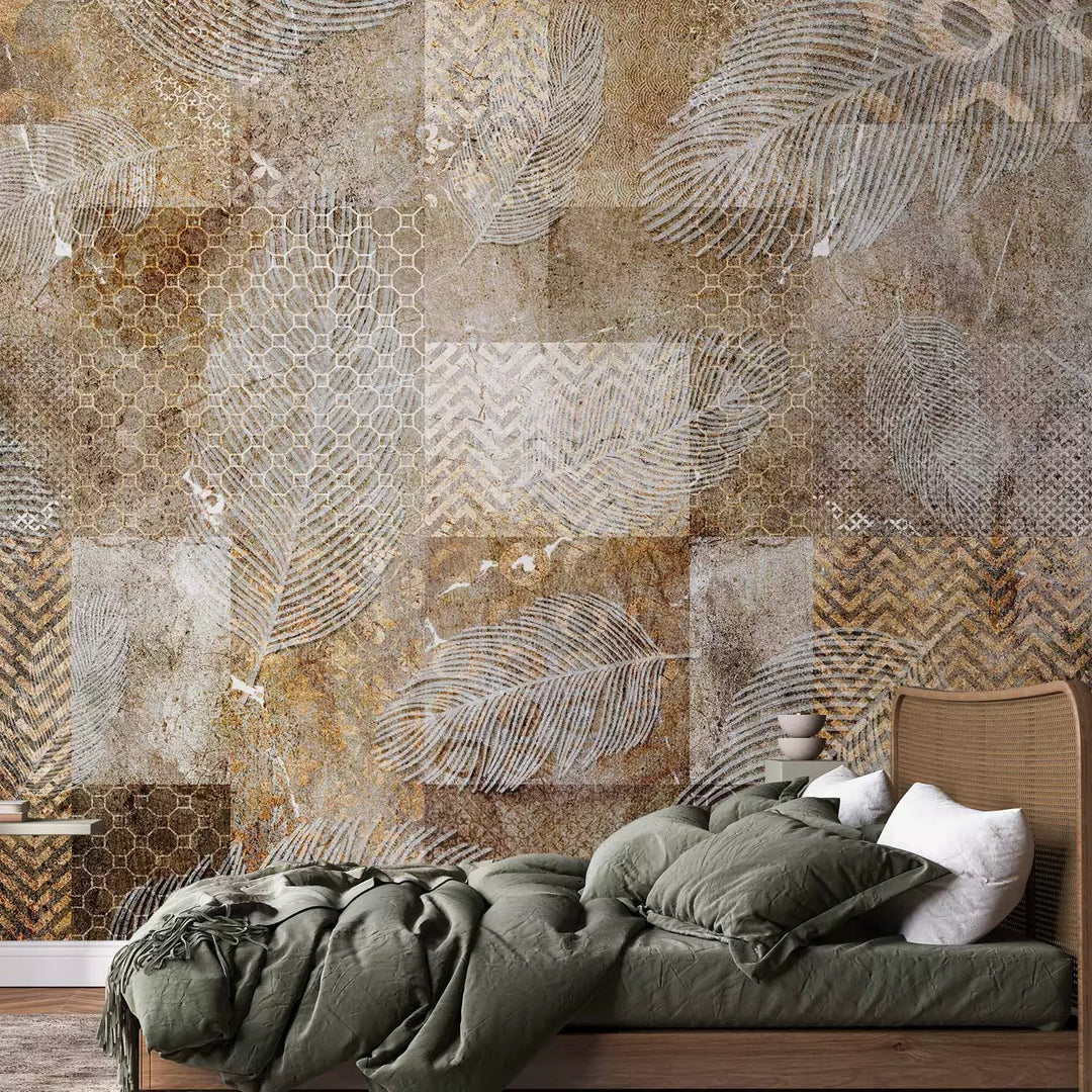 Fototapetai su abstrakčiu aukso raštu - Auksinė kompozicija, 142713