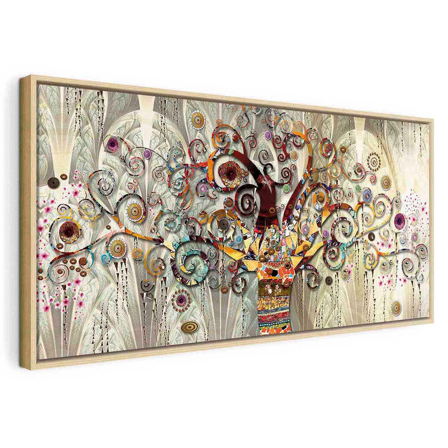 Glezna koka rāmī ar ornamentu - Dzīvības koks II G ART
