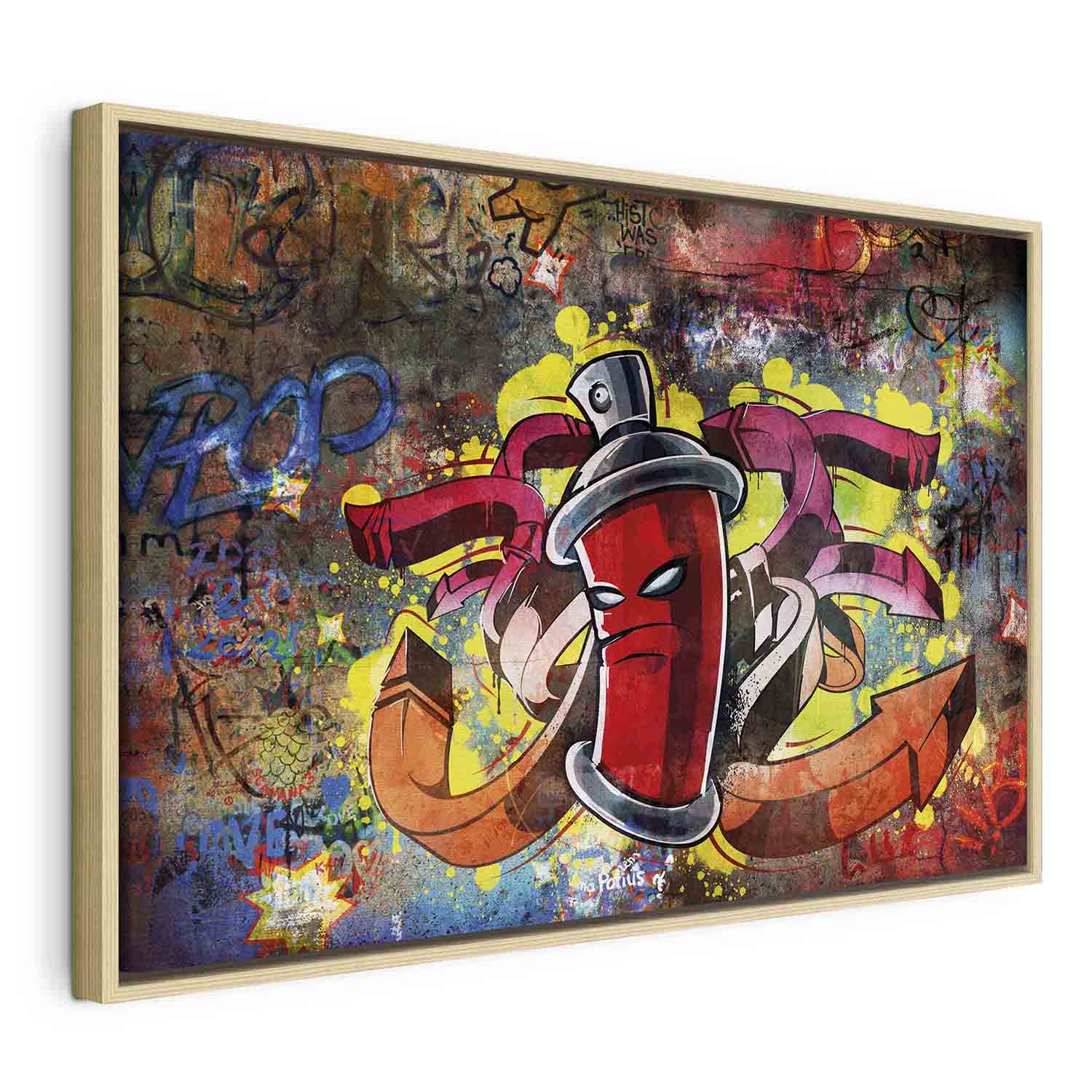 Glezna koka rāmī - Dāvana pusaudzim - Grafiti meistars G ART