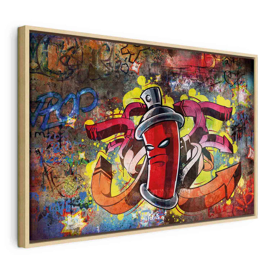 Glezna koka rāmī - Dāvana pusaudzim - Grafiti meistars G ART