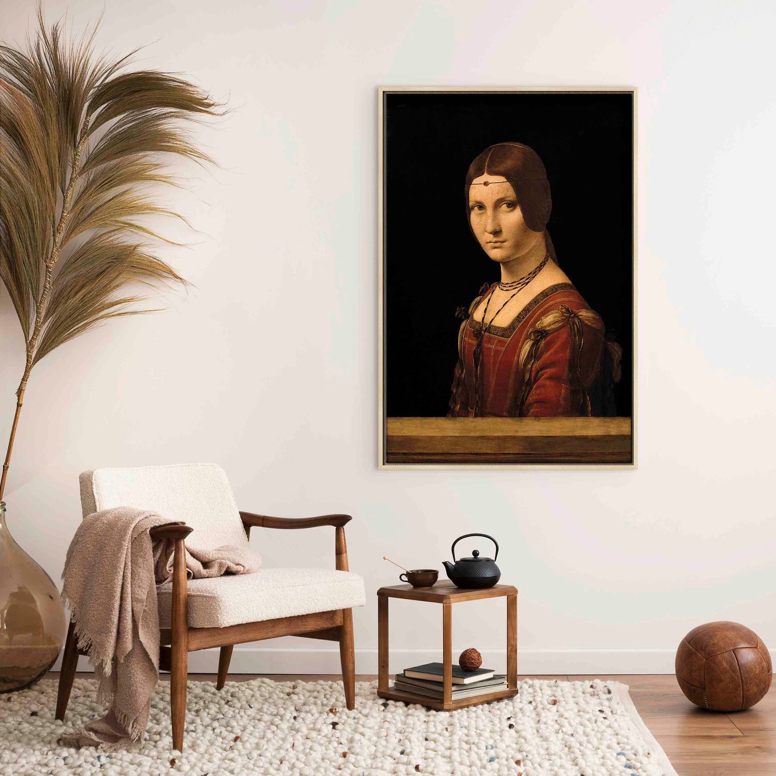 Glezna koka rāmī - Leonardo da Vinči reprodukcija G ART