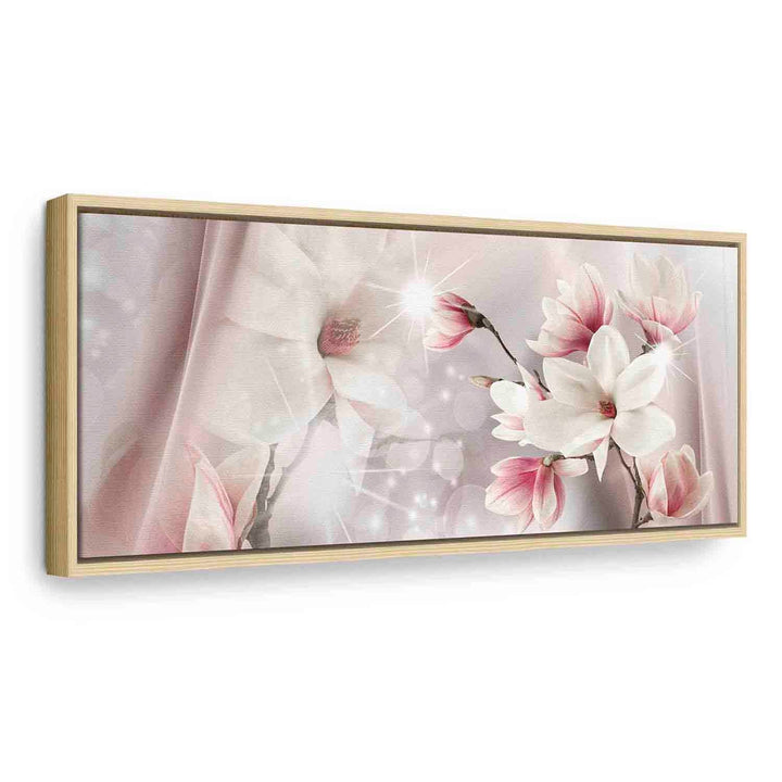 Glezna koka rāmī - Magnolijas atspulgs - pirkt gleznas Tapetenshop.lv G ART