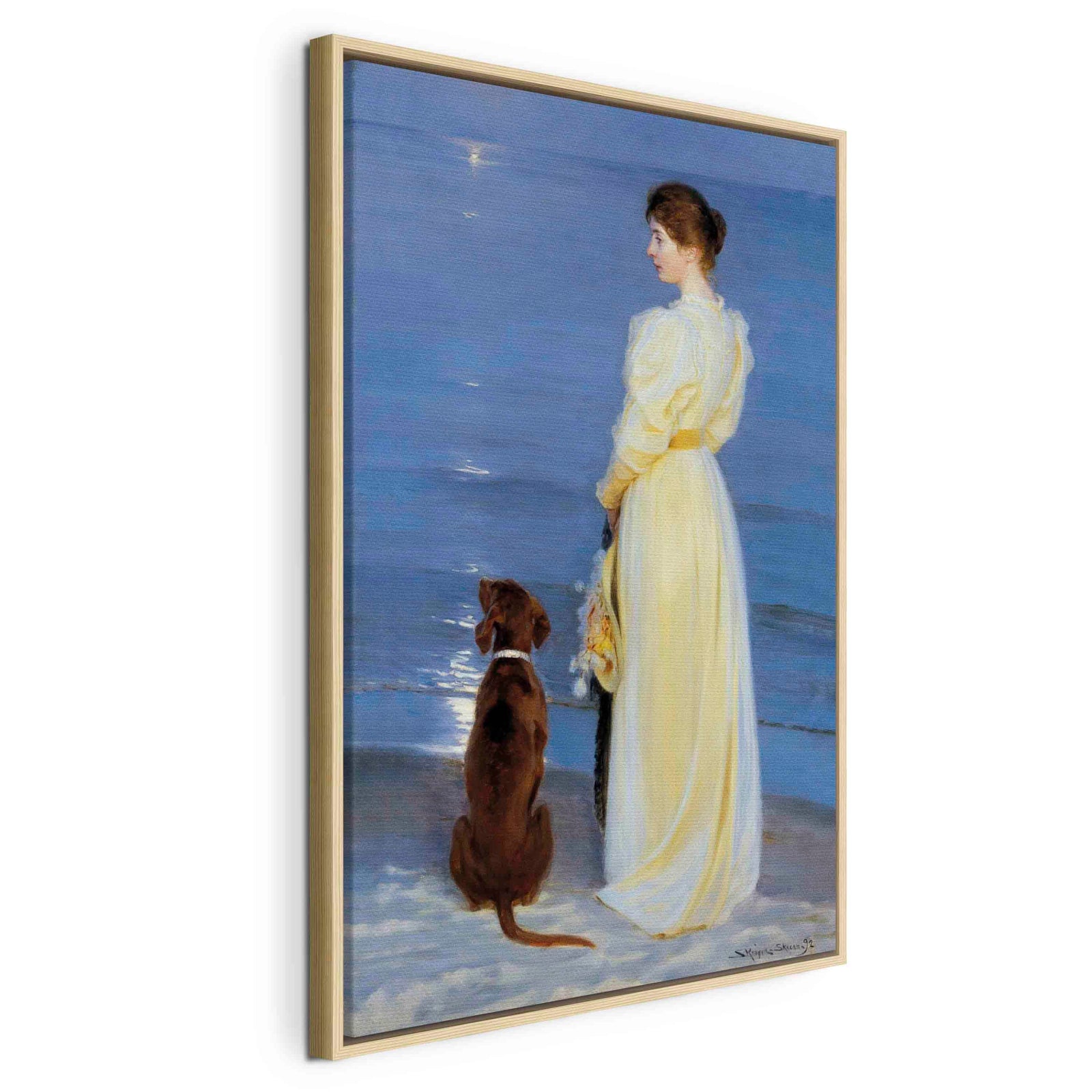 Glezna koka rāmī - Vasaras vakars Skagenā- reprodukcija G ART