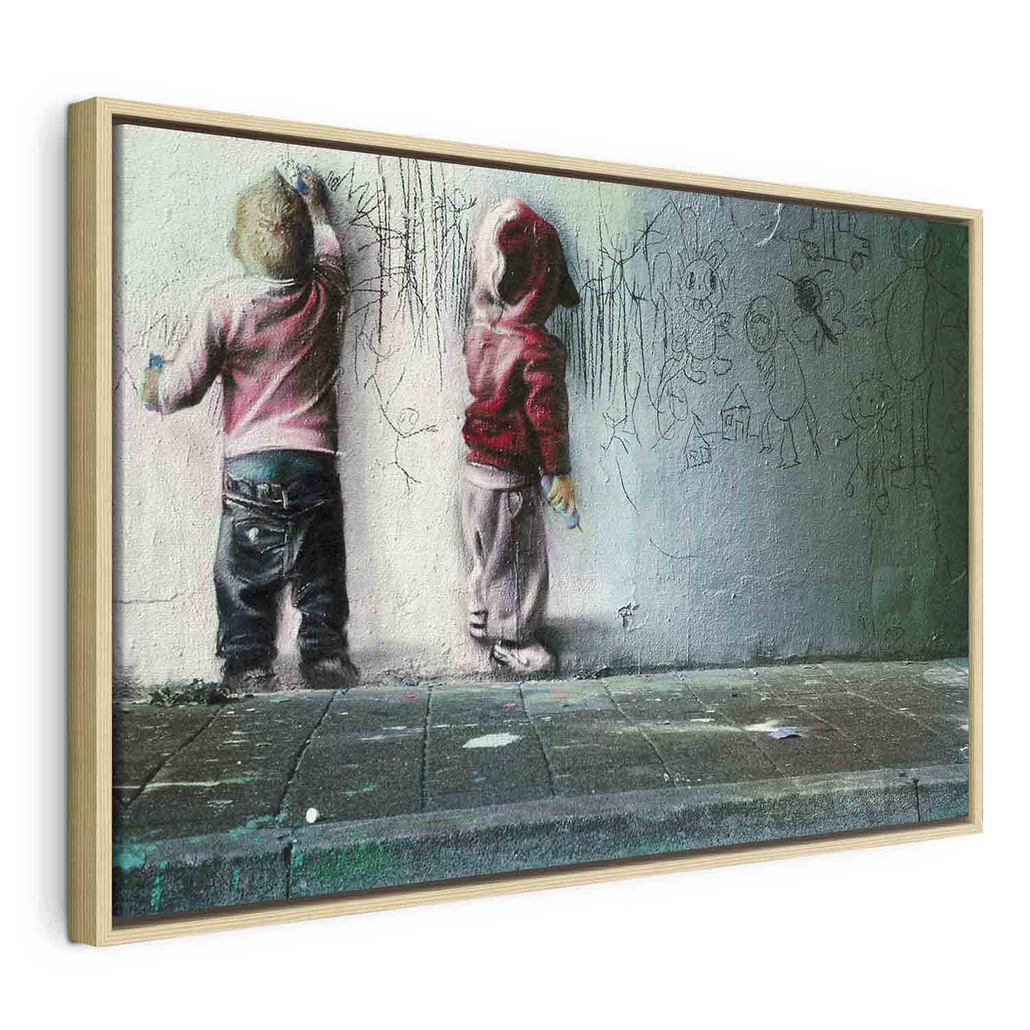 Glezna koka rāmī - Grafiti uz sienas - Glezna pusaudža istabai G ART