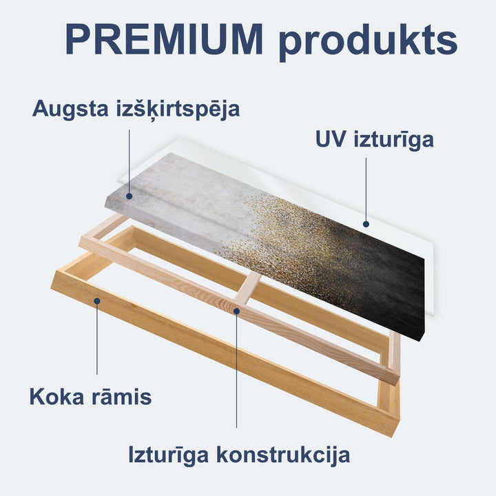 Glezna melnā koka rāmī - Briedis - nopirkt G ART