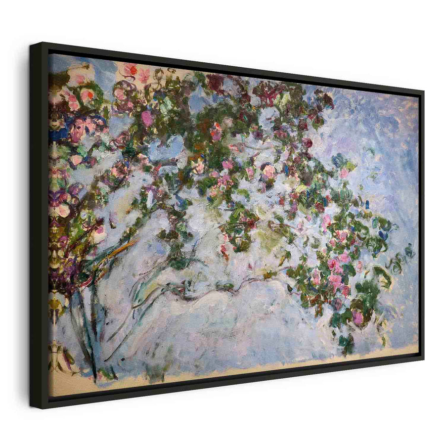 Glezna melnā koka rāmī - Les Roses - pirkt gleznu 90x60 cm G ART