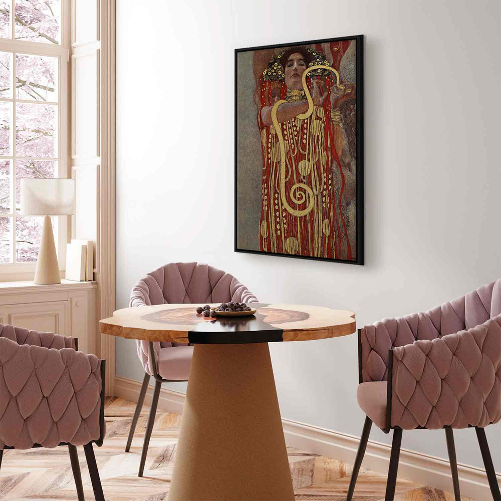 Glezna melnā koka rāmī - Medicīna (Hygiea), 40x60 cm G ART