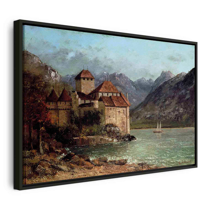 Glezna melnā koka rāmī - Šiljona pils - nopirkt reprodukciju G ART