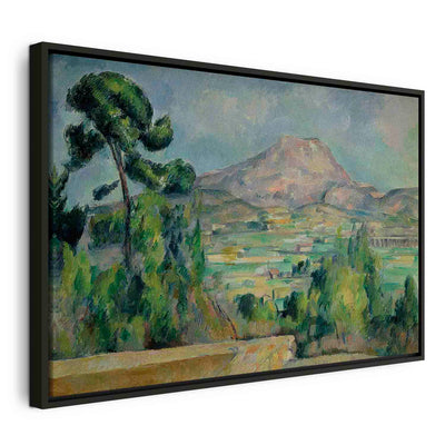 Glezna melnā koka rāmī - Svētās Viktorijas kalns G ART