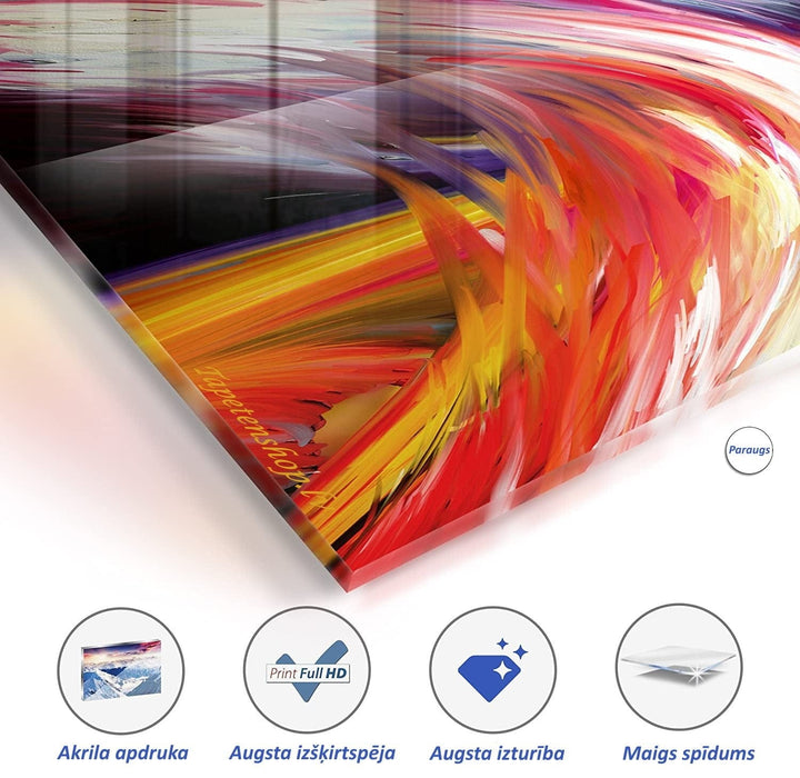 Akrila stikla glezna - Akrila estampi - Bronzas karte III Artgeist