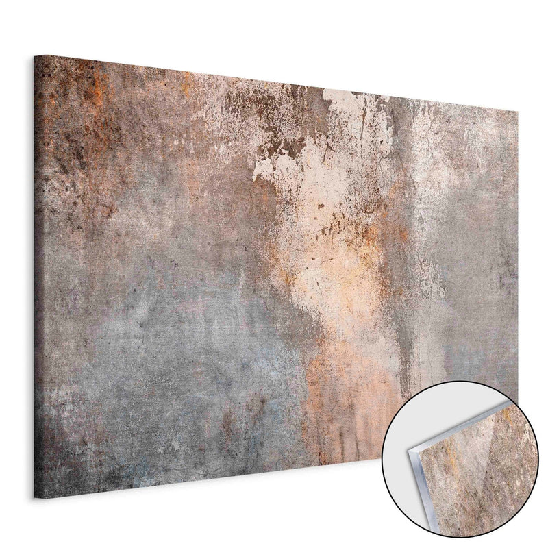 Tapyba ant akrilinio stiklo - rūdžių tekstūra sepijos ir pilkos spalvos, 151500 Artgeist