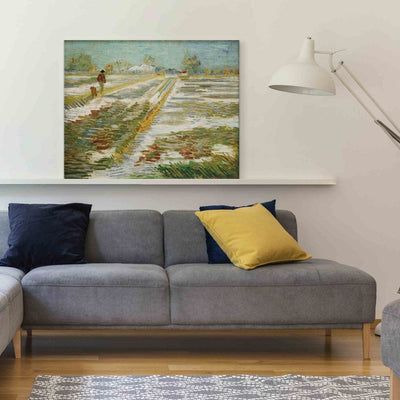 Воспроизведение живописи (Винсент Ван Гог) - Пейзаж со снегом G Art