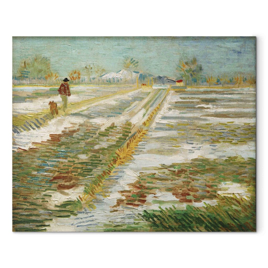 Gleznas reprodukcija /Vinsents van Gogs/ - Ainava ar sniegu G ART