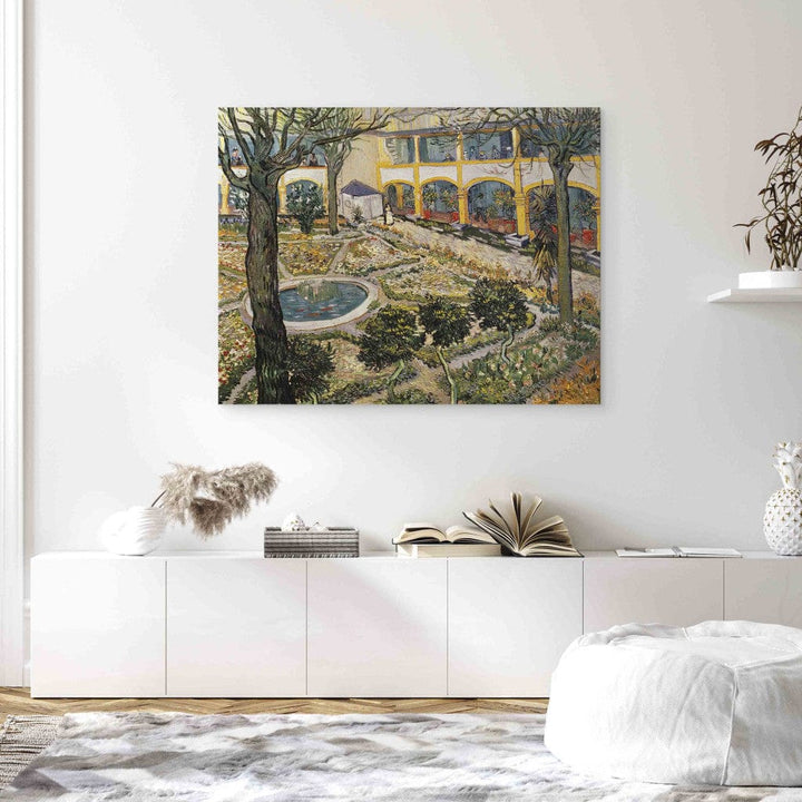 Gleznas reprodukcija /Vinsents van Gogs/ - Arlas slimnīcas dārzs G ART